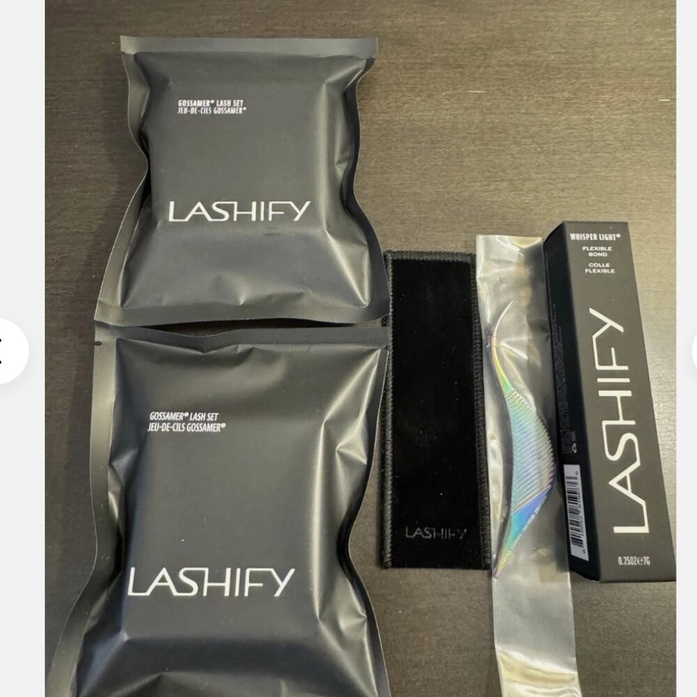 LASHIFY Birdie Wand, Whisper Light Black Bond, x2 Bold Gossamer Lashes in 10mm